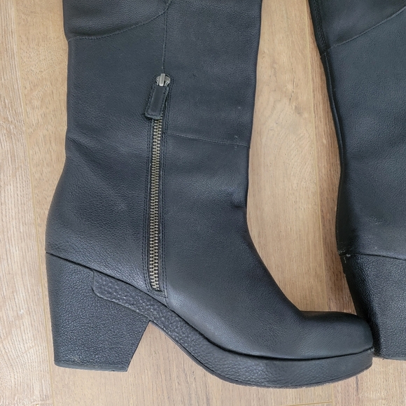 Eileen Fisher women's Ivy leather motorcycle boots, size 9 - Picture 5 of 11